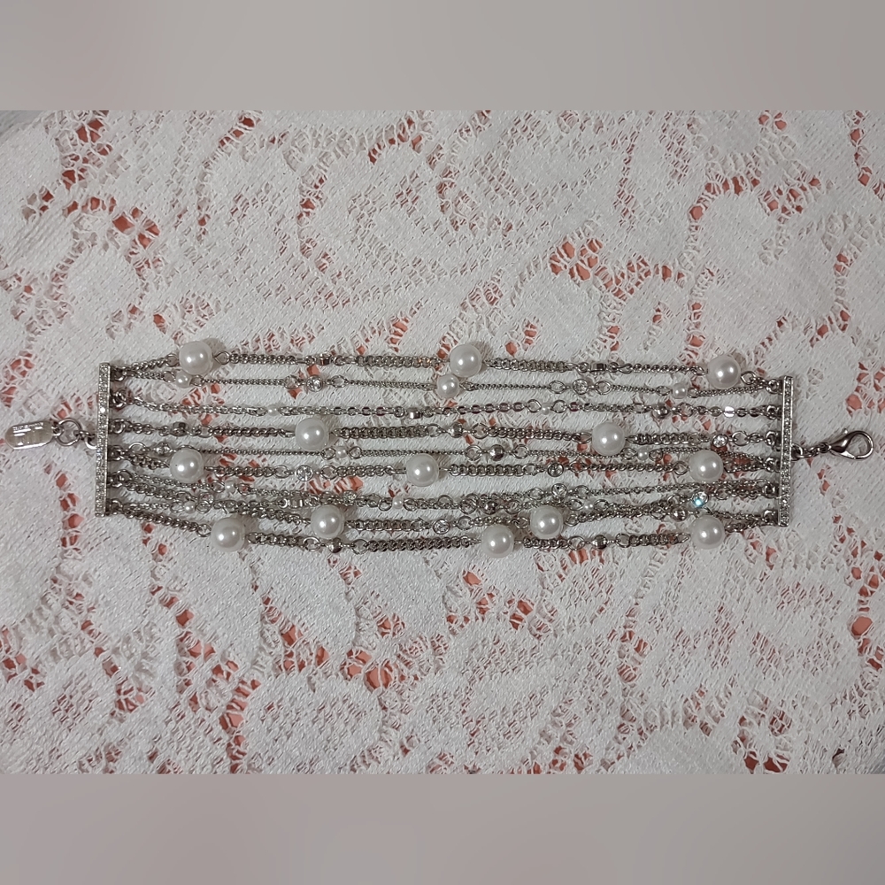 JLO Silver Multi Strand Bracelet